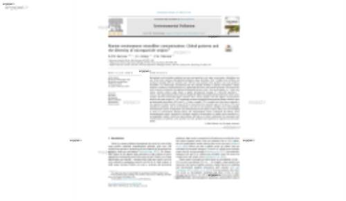 Marine environment microfiber contamination: Global patterns and the diversity of microparticle origins*